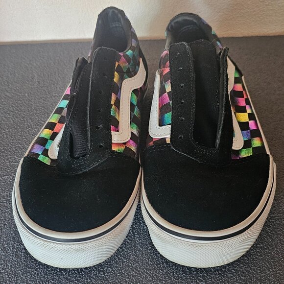 Vans Off the Wall Iridescent Checkered Pattern - Missy Shoes Size 4 - 500714 - Picture 1 of 7